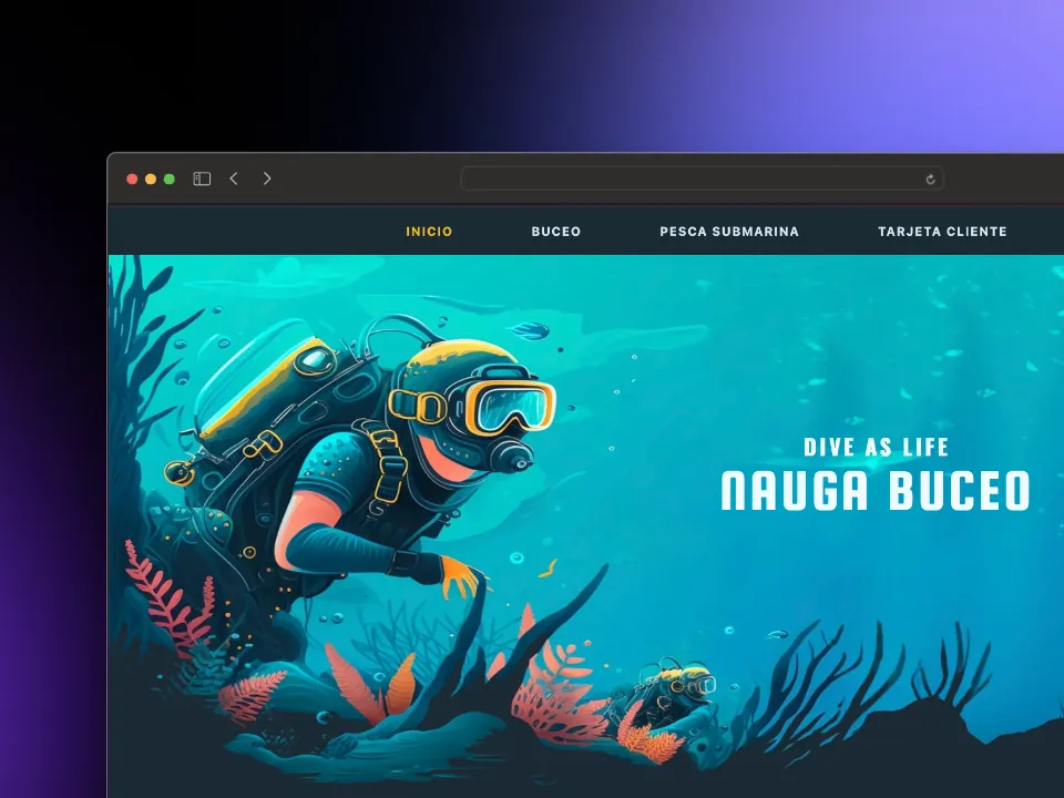 Screenshot of Nauga Diving - Dive as Life